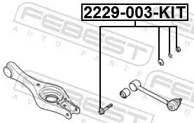 Sturzkorrekturschraube FEBEST 2229-003-KIT Bild Sturzkorrekturschraube FEBEST 2229-003-KIT