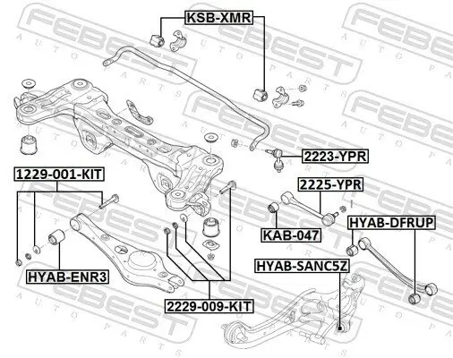 Sturzkorrekturschraubensatz FEBEST 2229-009-KIT Bild Sturzkorrekturschraubensatz FEBEST 2229-009-KIT