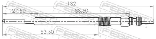 Glühkerze 4,4 V FEBEST 22642-001 Bild Glühkerze 4,4 V FEBEST 22642-001