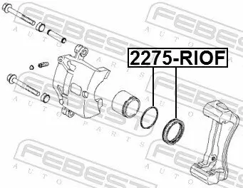 Reparatursatz, Bremssattel Vorderachse FEBEST 2275-RIOF Bild Reparatursatz, Bremssattel Vorderachse FEBEST 2275-RIOF
