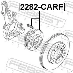 Radnabe FEBEST 2282-CARF Bild Radnabe FEBEST 2282-CARF