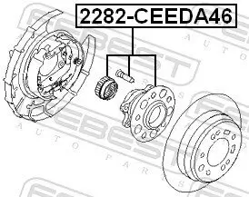 Radnabe Hinterachse FEBEST 2282-CEEDA46 Bild Radnabe Hinterachse FEBEST 2282-CEEDA46