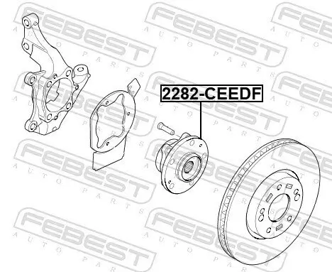 Radnabe FEBEST 2282-CEEDF Bild Radnabe FEBEST 2282-CEEDF