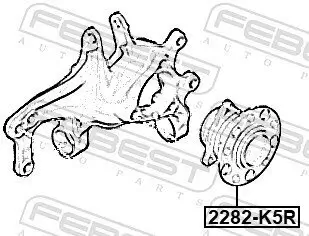 Radnabe Hinterachse FEBEST 2282-K5R Bild Radnabe Hinterachse FEBEST 2282-K5R