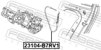 Seilzug, Türentriegelung FEBEST 23104-B7RV1 Bild Seilzug, Türentriegelung FEBEST 23104-B7RV1