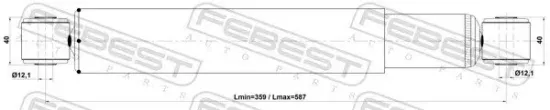 Stoßdämpfer Hinterachse FEBEST 23110-007R Bild Stoßdämpfer Hinterachse FEBEST 23110-007R