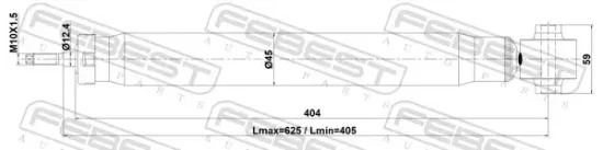 Stoßdämpfer Hinterachse FEBEST 23110-009R Bild Stoßdämpfer Hinterachse FEBEST 23110-009R