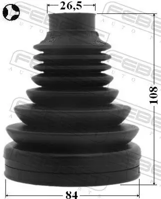 Faltenbalgsatz, Antriebswelle getriebeseitig FEBEST 2315-TATT Bild Faltenbalgsatz, Antriebswelle getriebeseitig FEBEST 2315-TATT