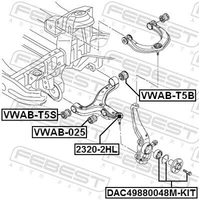 Trag-/Führungsgelenk Vorderachse unten FEBEST 2320-2HL Bild Trag-/Führungsgelenk Vorderachse unten FEBEST 2320-2HL