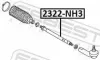 Axialgelenk, Spurstange Vorderachse FEBEST 2322-NH3 Bild Axialgelenk, Spurstange Vorderachse FEBEST 2322-NH3