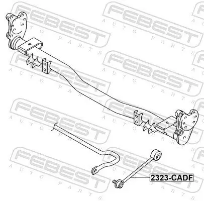 Stange/Strebe, Stabilisator Vorderachse FEBEST 2323-CADF Bild Stange/Strebe, Stabilisator Vorderachse FEBEST 2323-CADF