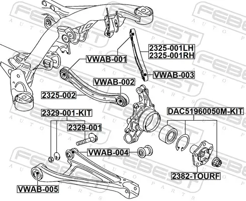 Sturzkorrekturschraubensatz FEBEST 2329-001-KIT Bild Sturzkorrekturschraubensatz FEBEST 2329-001-KIT