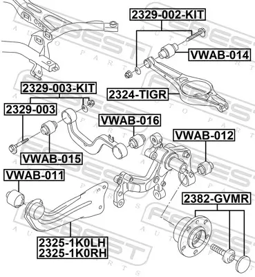 Sturzkorrekturschraubensatz FEBEST 2329-003-KIT Bild Sturzkorrekturschraubensatz FEBEST 2329-003-KIT