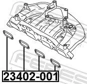 Dichtung, Ansaugkrümmer FEBEST 23402-001 Bild Dichtung, Ansaugkrümmer FEBEST 23402-001