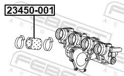 Ladeluftschlauch FEBEST 23450-001 Bild Ladeluftschlauch FEBEST 23450-001