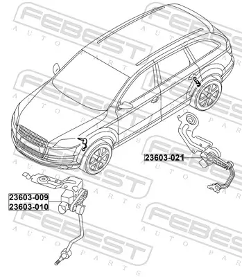 Sensor, Leuchtweitenregulierung Vorderachse links FEBEST 23603-009 Bild Sensor, Leuchtweitenregulierung Vorderachse links FEBEST 23603-009