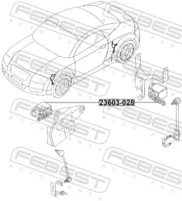 Sensor, Leuchtweitenregulierung FEBEST 23603-028 Bild Sensor, Leuchtweitenregulierung FEBEST 23603-028