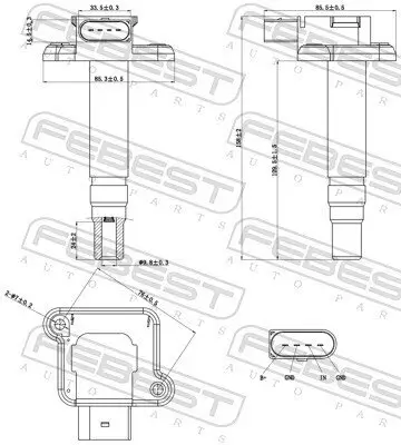 Zündspule FEBEST 23640-004 Bild Zündspule FEBEST 23640-004