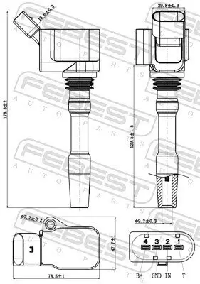 Zündspule FEBEST 23640-005 Bild Zündspule FEBEST 23640-005