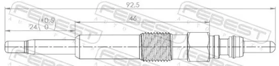 Glühkerze 11 V FEBEST 23642-001 Bild Glühkerze 11 V FEBEST 23642-001