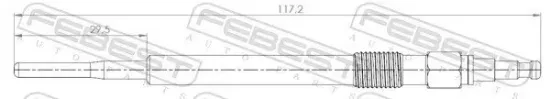 Glühkerze 4,4 V FEBEST 23642-005 Bild Glühkerze 4,4 V FEBEST 23642-005