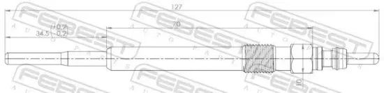 Glühkerze 12 V FEBEST 23642-006 Bild Glühkerze 12 V FEBEST 23642-006