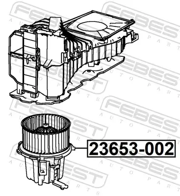 Elektromotor, Innenraumgebläse FEBEST 23653-002 Bild Elektromotor, Innenraumgebläse FEBEST 23653-002