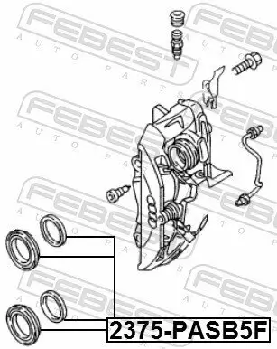 Reparatursatz, Bremssattel Vorderachse FEBEST 2375-PASB5F Bild Reparatursatz, Bremssattel Vorderachse FEBEST 2375-PASB5F