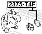 Reparatursatz, Bremssattel FEBEST 2375-T4F Bild Reparatursatz, Bremssattel FEBEST 2375-T4F