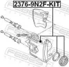 Reparatursatz, Bremssattel Vorderachse FEBEST 2376-9N2F-KIT Bild Reparatursatz, Bremssattel Vorderachse FEBEST 2376-9N2F-KIT