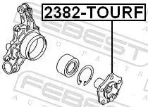 Radnabe Vorderachse FEBEST 2382-TOURF Bild Radnabe Vorderachse FEBEST 2382-TOURF