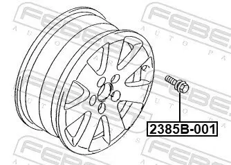 Radbolzen FEBEST 2385B-001 Bild Radbolzen FEBEST 2385B-001