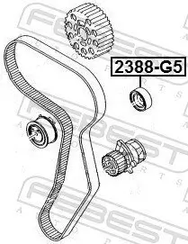 Umlenk-/Führungsrolle, Zahnriemen FEBEST 2388-G5 Bild Umlenk-/Führungsrolle, Zahnriemen FEBEST 2388-G5