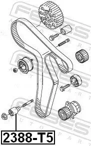 Umlenk-/Führungsrolle, Zahnriemen FEBEST 2388-T5 Bild Umlenk-/Führungsrolle, Zahnriemen FEBEST 2388-T5