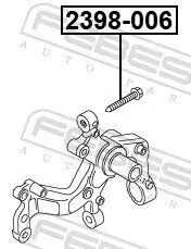 Achsschenkelbolzen FEBEST 2398-006 Bild Achsschenkelbolzen FEBEST 2398-006