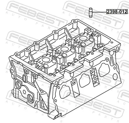 Schraube, Abgaskrümmer FEBEST 2398-012 Bild Schraube, Abgaskrümmer FEBEST 2398-012