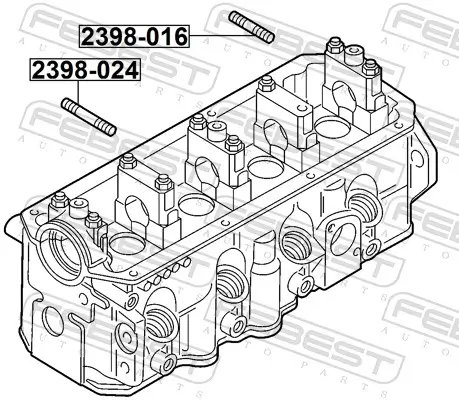 Schraube, Abgaskrümmer FEBEST 2398-016 Bild Schraube, Abgaskrümmer FEBEST 2398-016