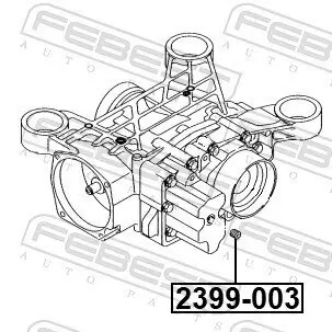 Verschlussschraube, Ölwanne FEBEST 2399-003 Bild Verschlussschraube, Ölwanne FEBEST 2399-003