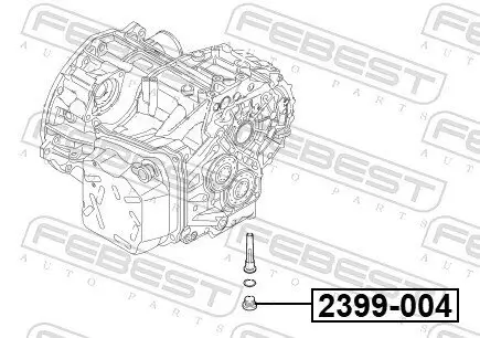 Verschlussschraube, Ölwanne FEBEST 2399-004 Bild Verschlussschraube, Ölwanne FEBEST 2399-004