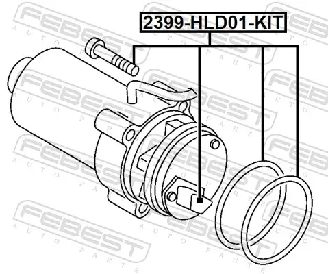 Reparatursatz, Ölpumpe FEBEST 2399-HLD01-KIT Bild Reparatursatz, Ölpumpe FEBEST 2399-HLD01-KIT