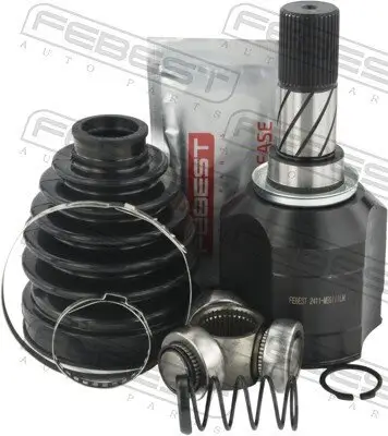 Gelenksatz, Antriebswelle getriebeseitig Vorderachse links FEBEST 2411-MEGIIILH Bild Gelenksatz, Antriebswelle getriebeseitig Vorderachse links FEBEST 2411-MEGIIILH