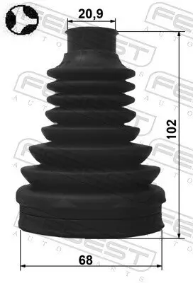 Faltenbalg, Antriebswelle Hinterachse FEBEST 2415P-CAPTT Bild Faltenbalg, Antriebswelle Hinterachse FEBEST 2415P-CAPTT