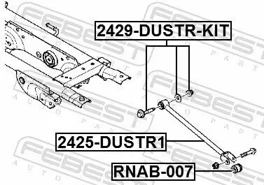 Sturzkorrekturschraube FEBEST 2429-DUSTR-KIT Bild Sturzkorrekturschraube FEBEST 2429-DUSTR-KIT