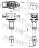 Zündspule FEBEST 24640-003 Bild Zündspule FEBEST 24640-003