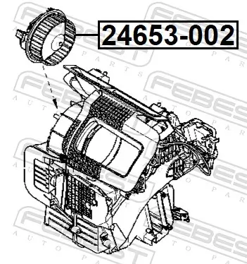 Innenraumgebläse FEBEST 24653-002 Bild Innenraumgebläse FEBEST 24653-002