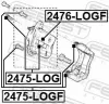 Kolben, Bremssattel FEBEST 2476-LOGF Bild Kolben, Bremssattel FEBEST 2476-LOGF