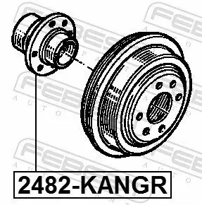 Radnabe FEBEST 2482-KANGR Bild Radnabe FEBEST 2482-KANGR