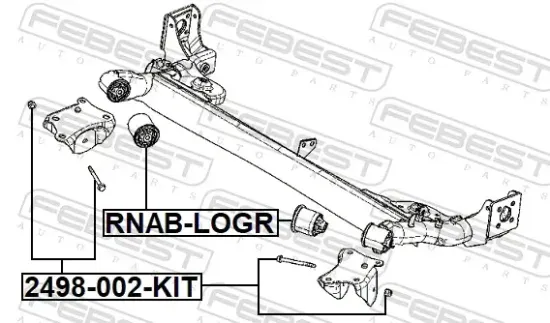Reparatursatz, Führungsbolzen FEBEST 2498-002-KIT Bild Reparatursatz, Führungsbolzen FEBEST 2498-002-KIT