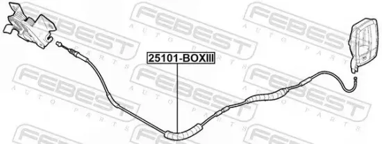 Motorhaubenzug FEBEST 25101-BOXIII Bild Motorhaubenzug FEBEST 25101-BOXIII