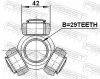 Tripodestern, Antriebswelle FEBEST 2516-BOX3 Bild Tripodestern, Antriebswelle FEBEST 2516-BOX3